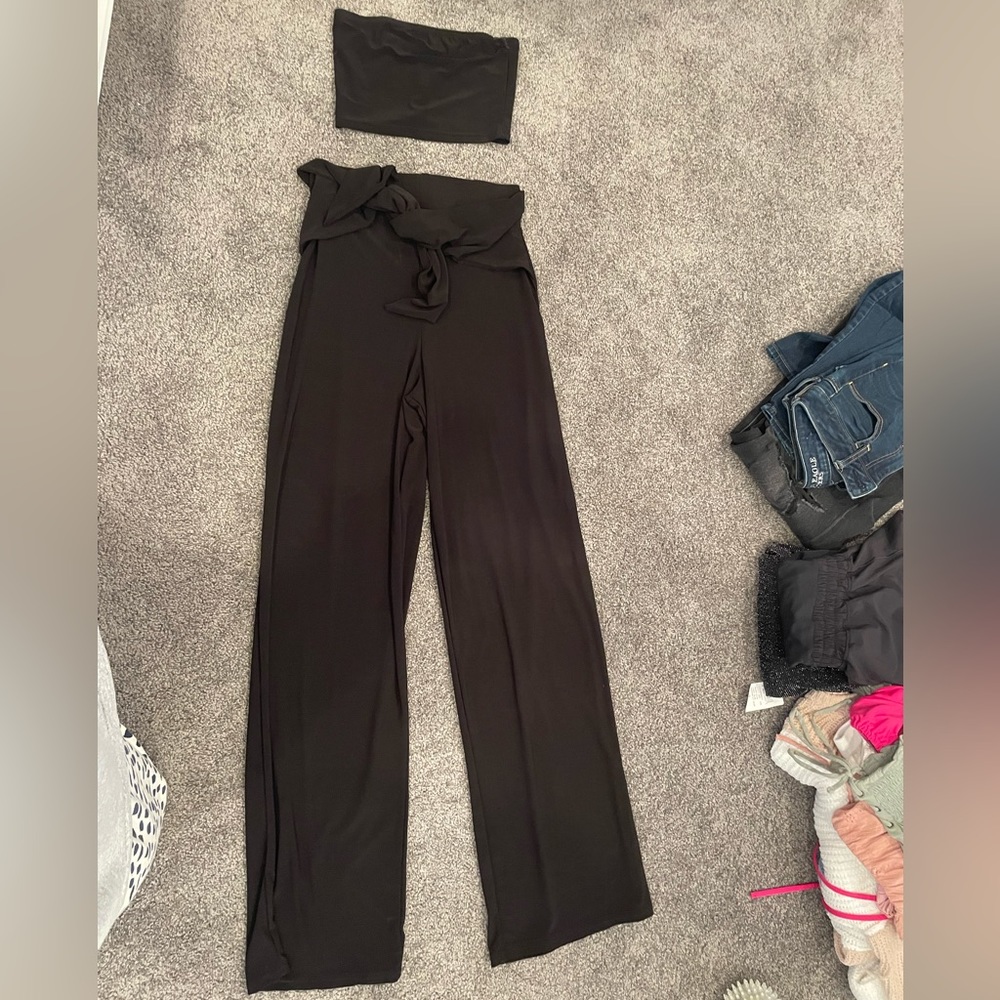 Womens 2 Piece Black Set